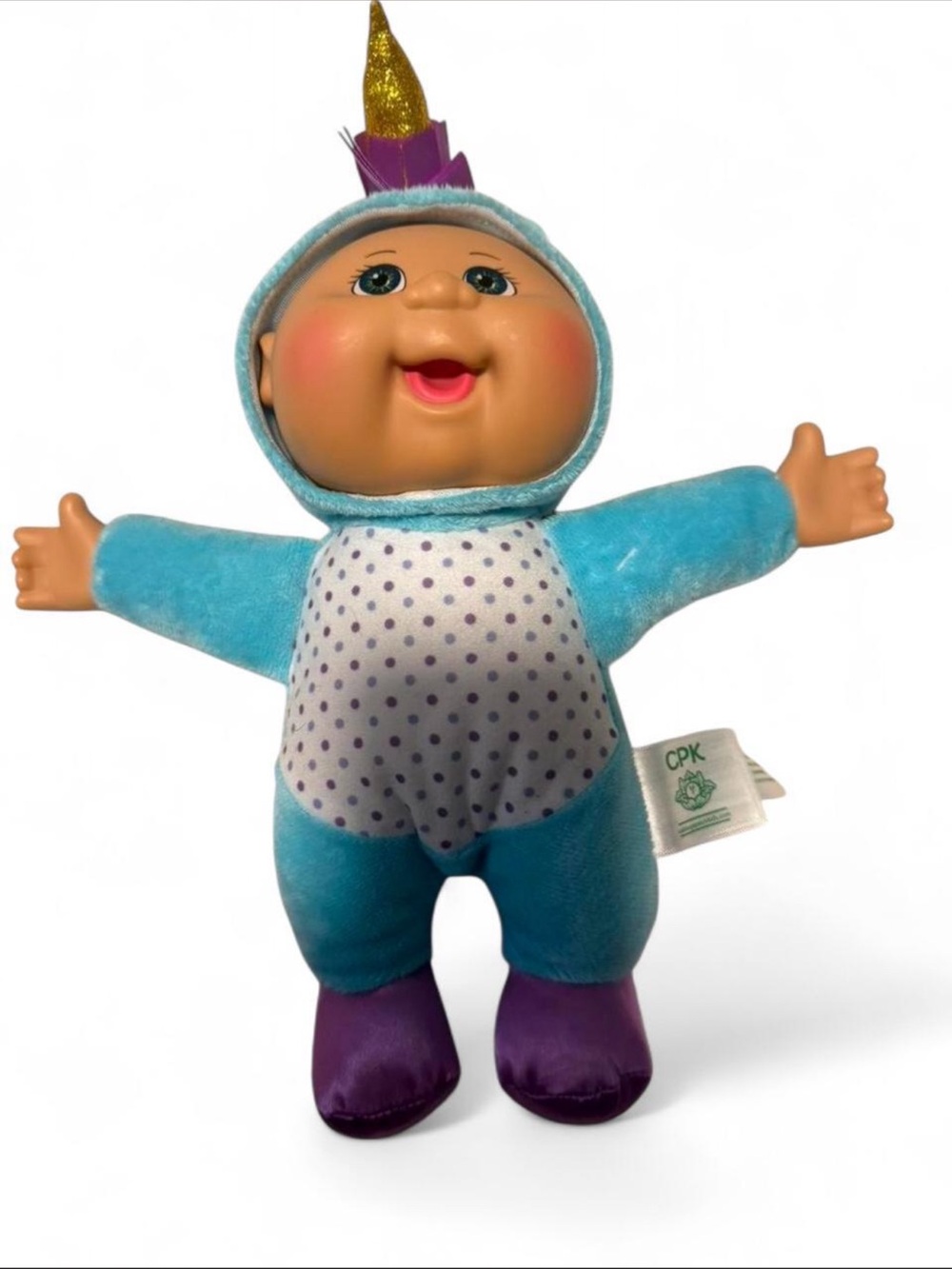 Cabbage Patch Kids Fantasy Friends Cutie Plush in a unicorn costume